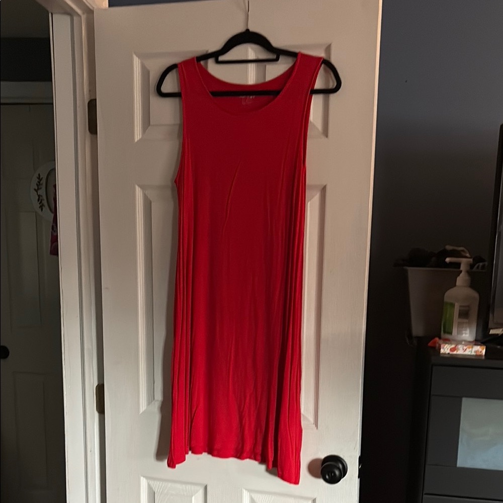 Red Sleeveless Dress